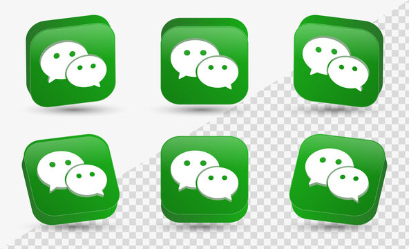 We Chat Icons Buttons