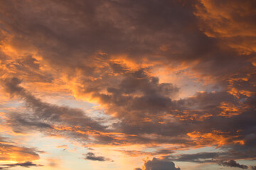clouds at sunset