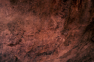 drawings on the rock