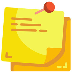 post it flat icon