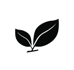 Leaf Vector Icon. Leaf icon in trendy flat style. Leaf icon image, Leaf icon illustration isolated on white background