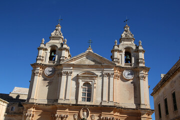 St. Paul's Cathedral in Mdina, Malta  