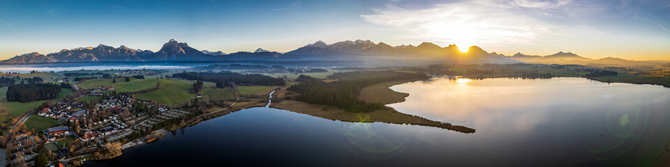 Fototapeta premium lake Hopfensee near Fuessen - bavaria