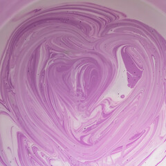 Lilac and white streaks when mixing paint. background