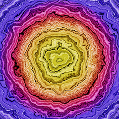 Obraz premium Twisted abstract tunnel or 3D tunnel or wormhole optical illusion style abstract background. 3d rendering.