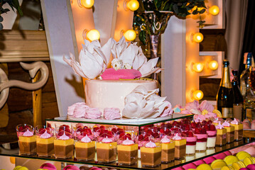 buffet sweet table delicacy candy bar holiday decoration