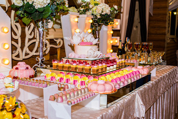 buffet sweet table delicacy candy bar holiday decoration