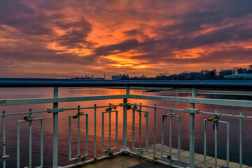 Obraz premium sunset over the sea