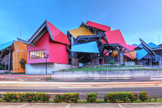 Biomuseo - a beautiful architectural landmark by Frank Gehry built in 2014 on Amador Causeway in Panama