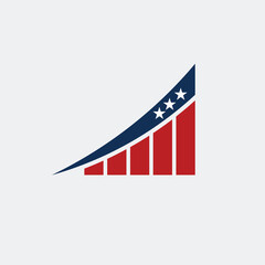 American Financial Success Graph Logo