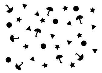background with themed shapes that kids can color