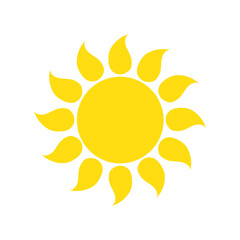 Sun with lights. Daylight of weather with abstract light, illustration image