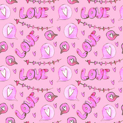 Illustration heart and key from heart love valentine's day