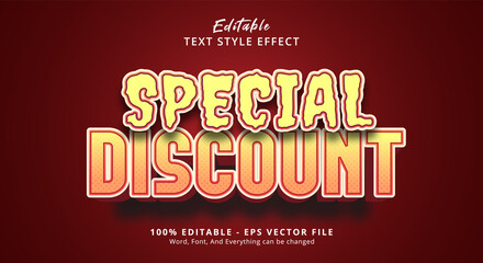 Special Discount Editable Text Effect