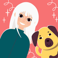 child and dog