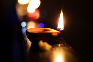 diya view with blurred background