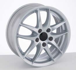 Obraz premium Metal wheel of modern vehicle