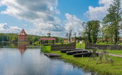 Obraz premium Sula Interactive History Park in the Republic of Belarus.