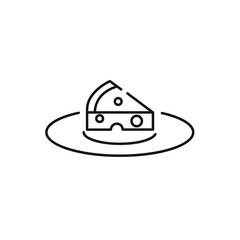 cheese icons symbol vector elements for infographic web