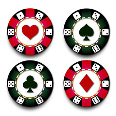 casino chip stacks