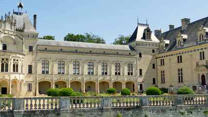 Fototapeta premium La cour intérieure du château de Brézé