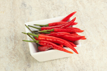 Hot and spicy chili pepper