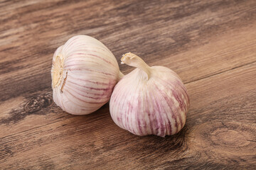 Fresh ripe and tasty garlic