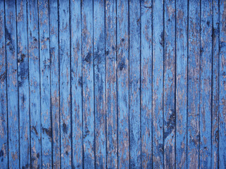 Drewniane niebieskie