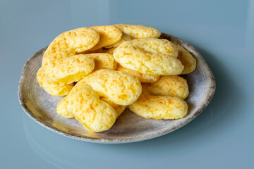 plate of parmesan cheese bread, known as chipa