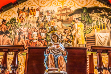 Mary Statue Painting Basilica Cathedral Saint Augustine Florida