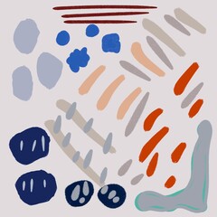 abstract shapes pattern design illustration 