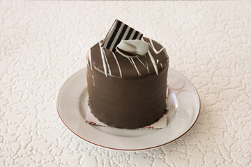 a delicious cake in a patisserie