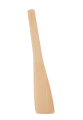 Wooden spatula isolated on white. Kitchen utensil