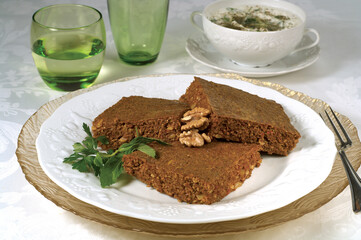 Cocoa Walnut Cake