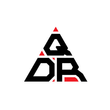 QDR triangle letter logo design with triangle shape. QDR triangle logo design monogram. QDR triangle vector logo template with red color. QDR triangular logo Simple, Elegant, and Luxurious Logo...
