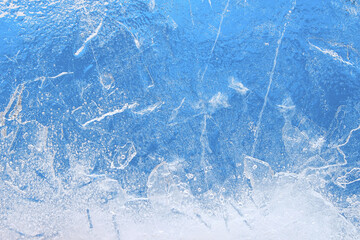 Fototapeta premium blue ice texture background