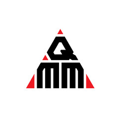 QMM triangle letter logo design with triangle shape. QMM triangle logo design monogram. QMM triangle vector logo template with red color. QMM triangular logo Simple, Elegant, and Luxurious Logo...