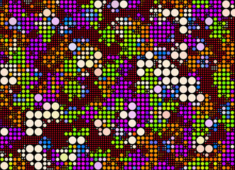 modern design background from different color dots