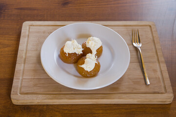 fresh sweet in a patisserie