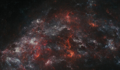 Fototapeta na wymiar Ember Pyre Nebula - Fictional Nebula