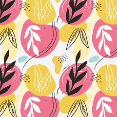 patterns simple seamless background pattern print flowers spots leaves tropical decor delicate
