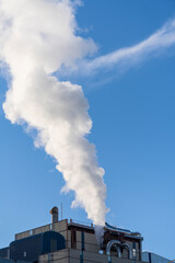 smoke emissions from an industrial chimney	