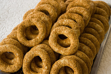 delicious pastries in a patisserie