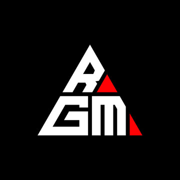 RGM triangle letter logo design with triangle shape. RGM triangle logo design monogram. RGM triangle vector logo template with red color. RGM triangular logo Simple, Elegant, and Luxurious Logo...