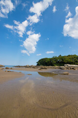青空と海岸