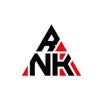 RNK triangle letter logo design with triangle shape. RNK triangle logo design monogram. RNK triangle vector logo template with red color. RNK triangular logo Simple, Elegant, and Luxurious Logo...