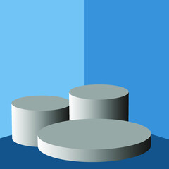 background podium with pedestal