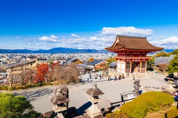 Fotobehang 清水寺から眺める京都市内 © oben901