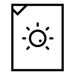 Control Knob File Flat Icon Isolated On White Background