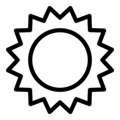 Abstract Star Circle Flat Icon Isolated On White Background